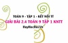 Bài 2.4 Toán 9 tập 1 SGK Kết nối tri thức